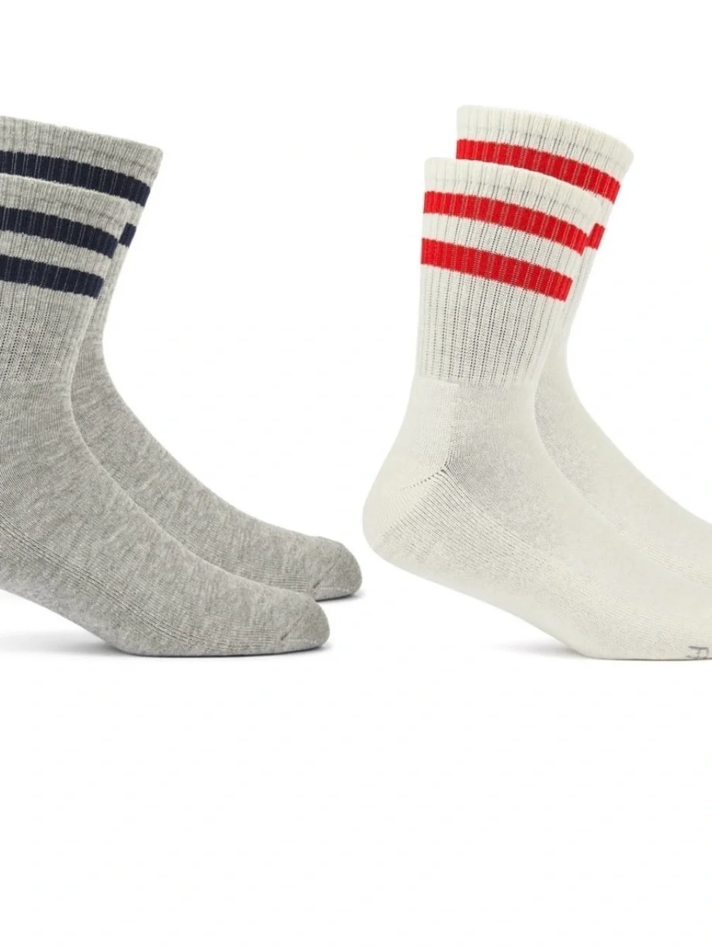 Fruit of the Loom Mens Americana Mid Crew Socks, 2-Pack